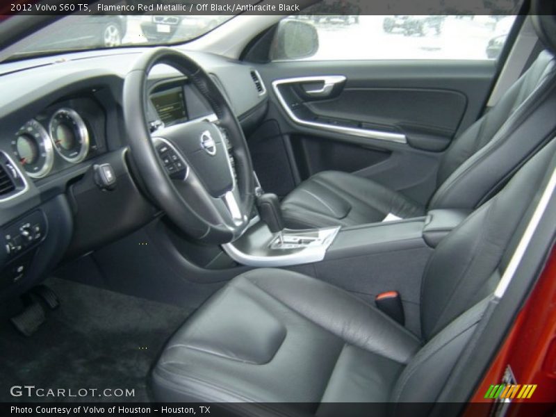 Flamenco Red Metallic / Off Black/Anthracite Black 2012 Volvo S60 T5