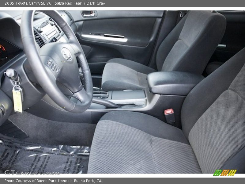 Salsa Red Pearl / Dark Gray 2005 Toyota Camry SE V6