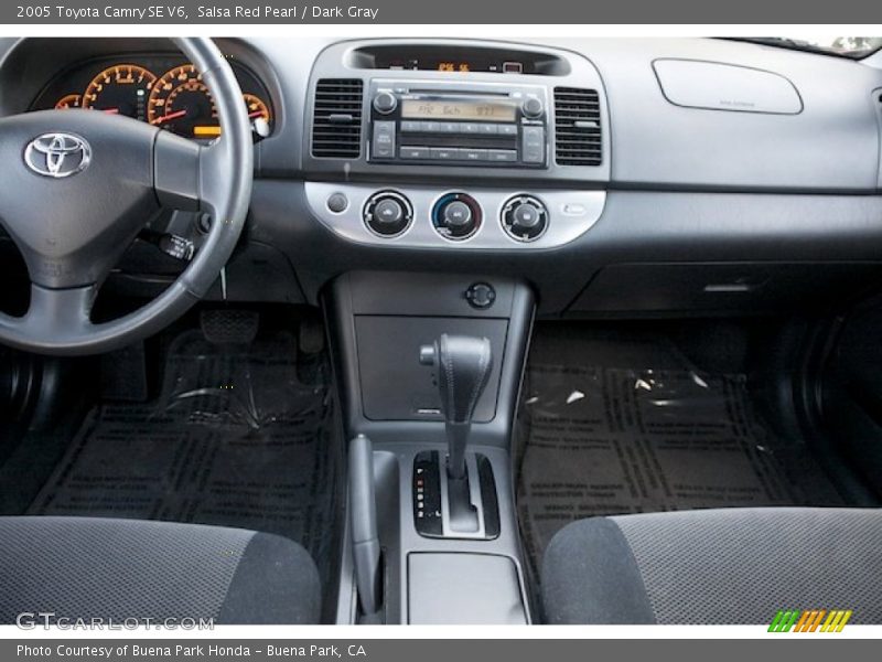 Salsa Red Pearl / Dark Gray 2005 Toyota Camry SE V6