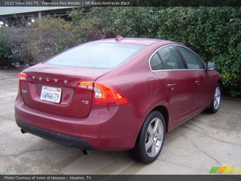 Flamenco Red Metallic / Off Black/Anthracite Black 2012 Volvo S60 T5