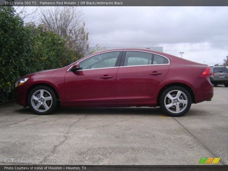Flamenco Red Metallic / Off Black/Anthracite Black 2012 Volvo S60 T5