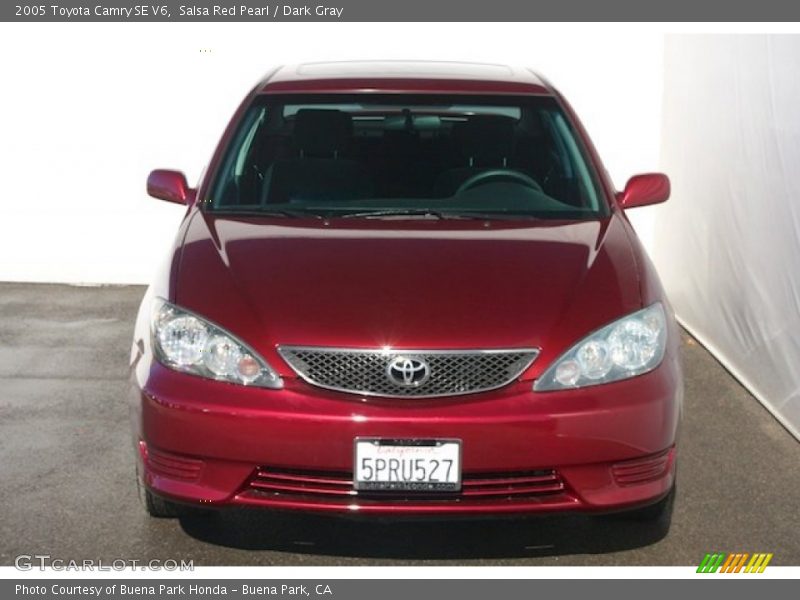 Salsa Red Pearl / Dark Gray 2005 Toyota Camry SE V6