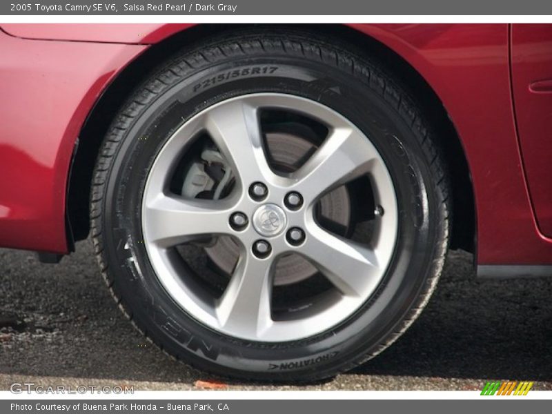 Salsa Red Pearl / Dark Gray 2005 Toyota Camry SE V6