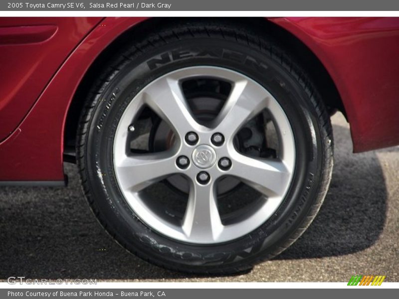 Salsa Red Pearl / Dark Gray 2005 Toyota Camry SE V6