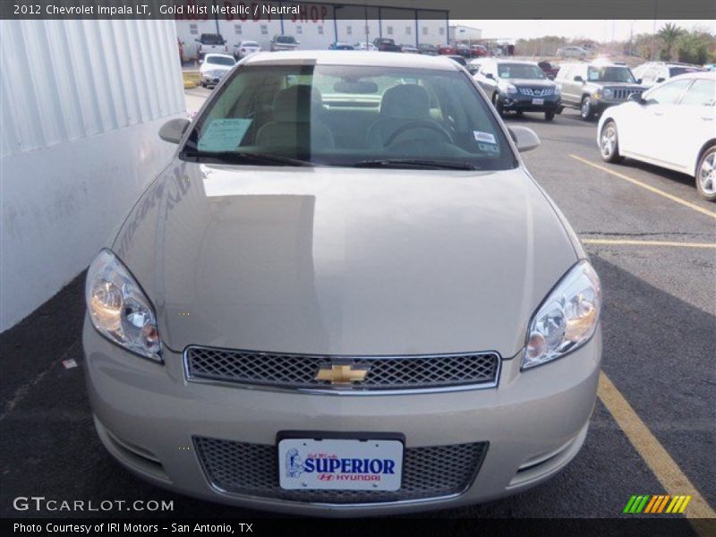 Gold Mist Metallic / Neutral 2012 Chevrolet Impala LT