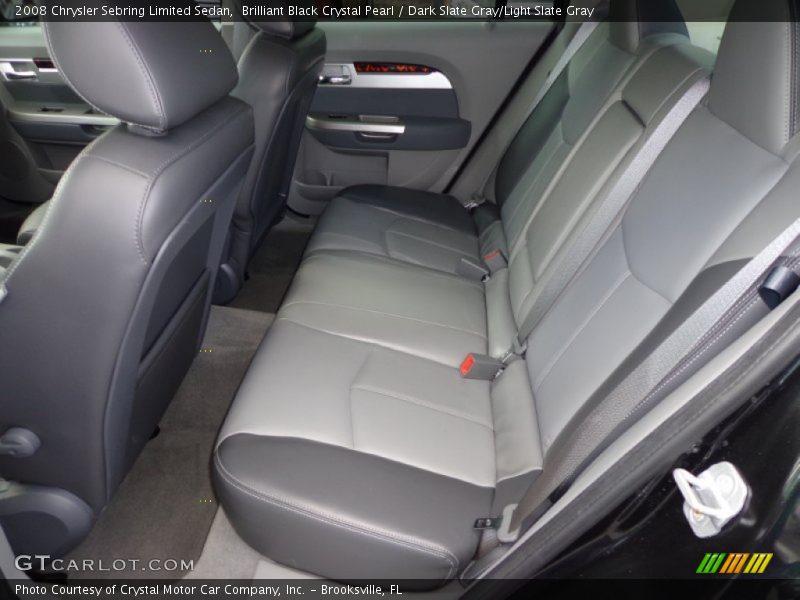 Brilliant Black Crystal Pearl / Dark Slate Gray/Light Slate Gray 2008 Chrysler Sebring Limited Sedan