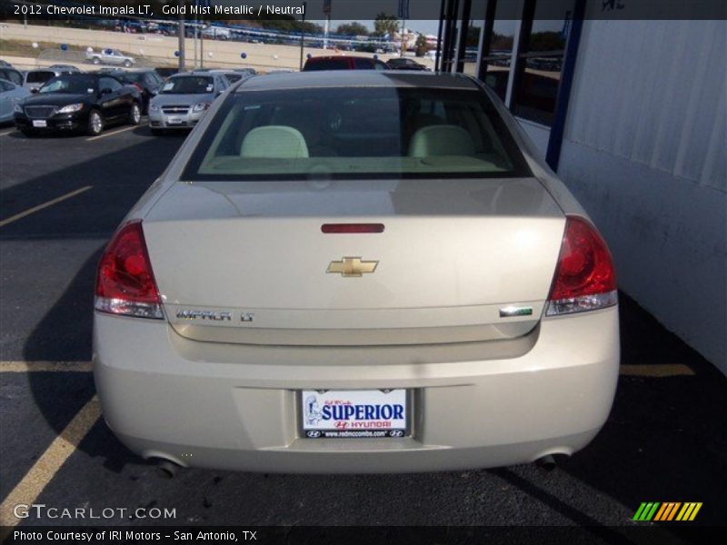 Gold Mist Metallic / Neutral 2012 Chevrolet Impala LT