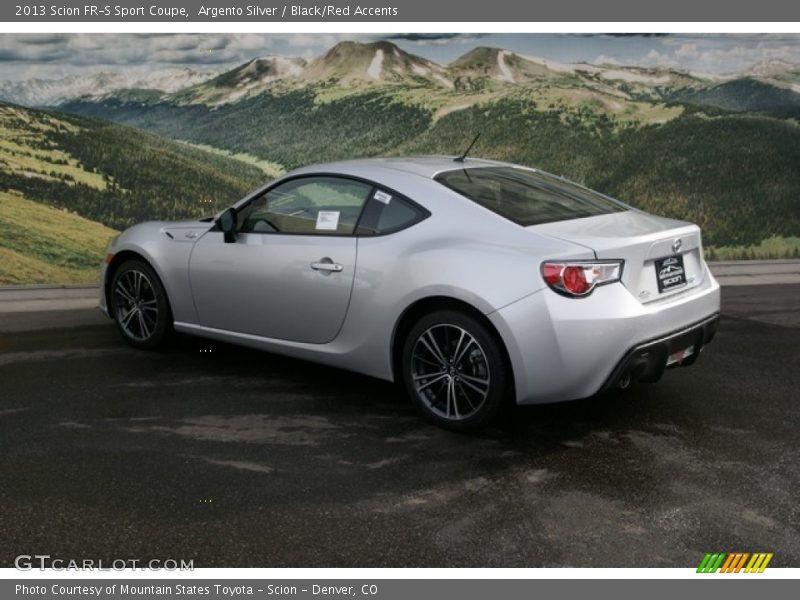 Argento Silver / Black/Red Accents 2013 Scion FR-S Sport Coupe