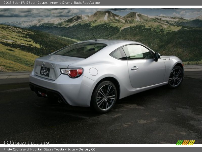 Argento Silver / Black/Red Accents 2013 Scion FR-S Sport Coupe