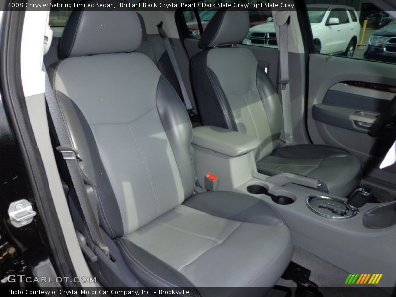Brilliant Black Crystal Pearl / Dark Slate Gray/Light Slate Gray 2008 Chrysler Sebring Limited Sedan