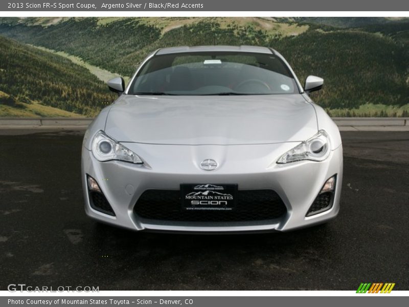 Argento Silver / Black/Red Accents 2013 Scion FR-S Sport Coupe