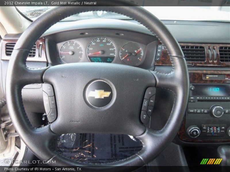 Gold Mist Metallic / Neutral 2012 Chevrolet Impala LT