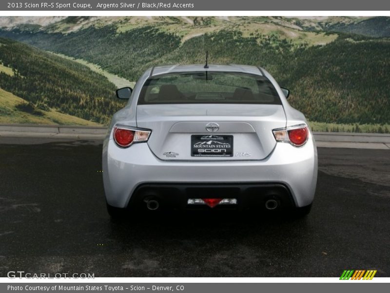 Argento Silver / Black/Red Accents 2013 Scion FR-S Sport Coupe