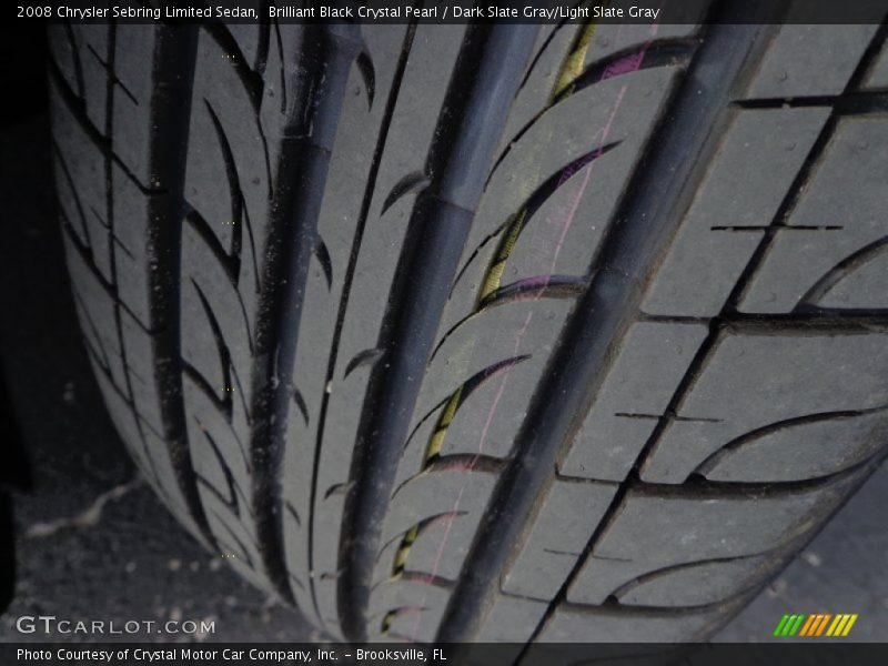 Brilliant Black Crystal Pearl / Dark Slate Gray/Light Slate Gray 2008 Chrysler Sebring Limited Sedan