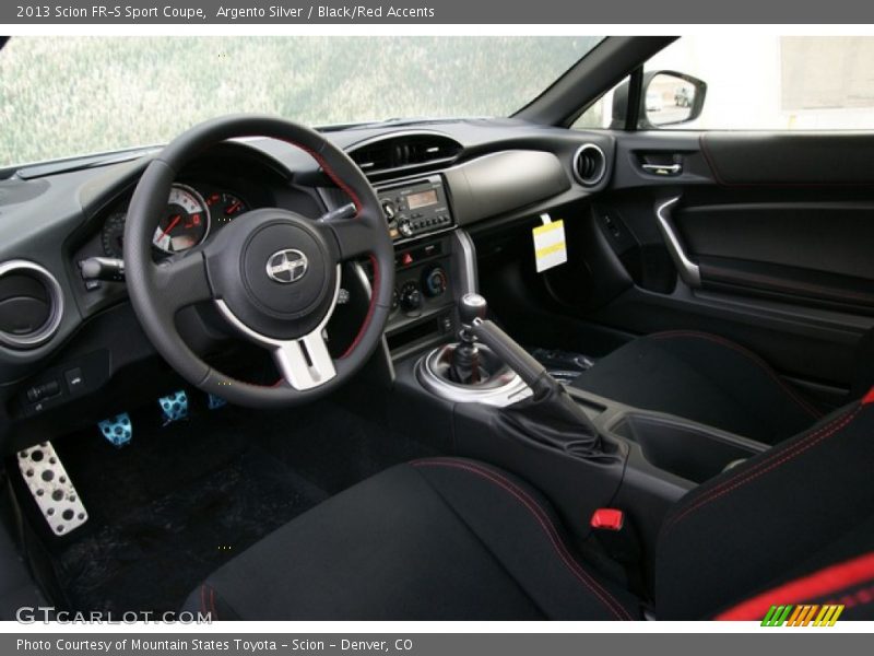 2013 FR-S Sport Coupe Black/Red Accents Interior