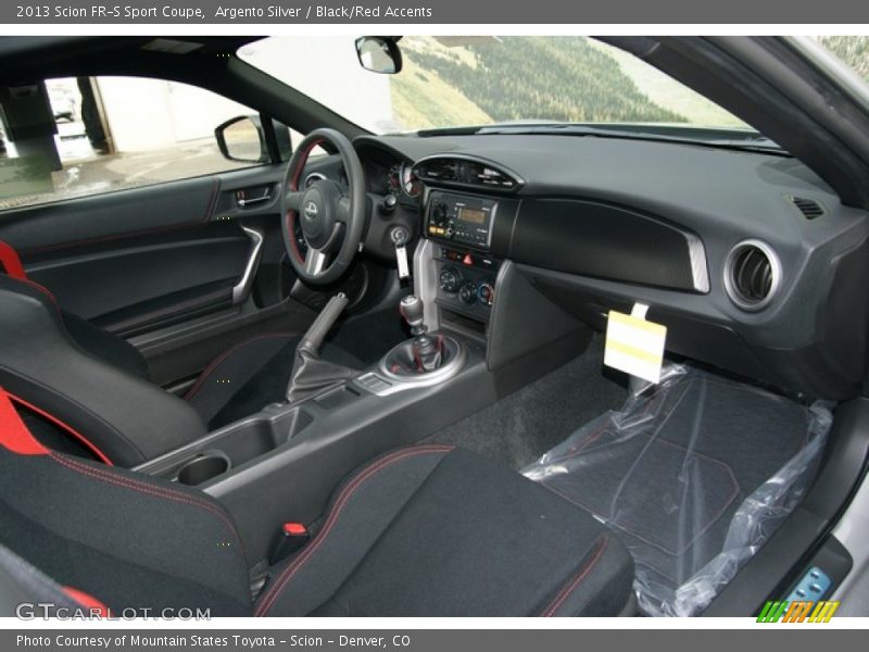  2013 FR-S Sport Coupe Black/Red Accents Interior