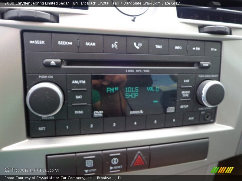 Audio System of 2008 Sebring Limited Sedan
