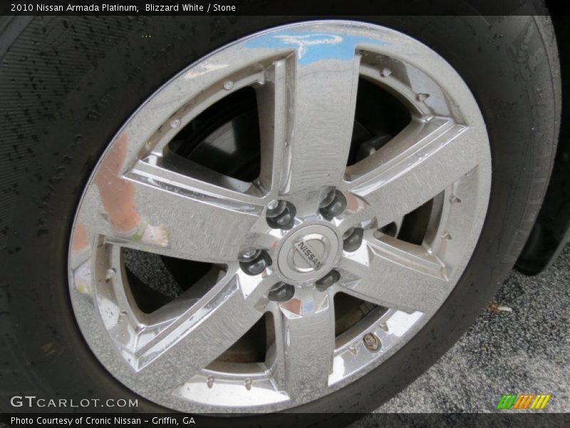 Blizzard White / Stone 2010 Nissan Armada Platinum