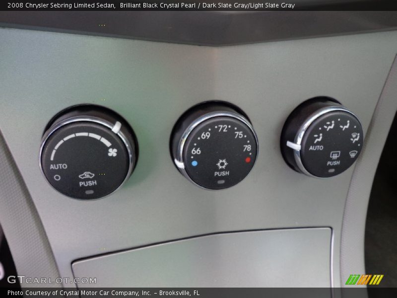 Brilliant Black Crystal Pearl / Dark Slate Gray/Light Slate Gray 2008 Chrysler Sebring Limited Sedan
