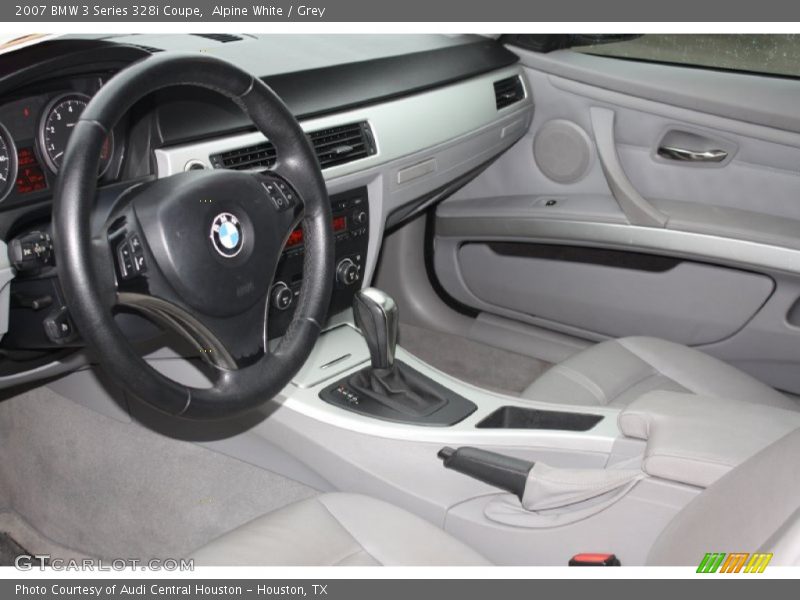 Alpine White / Grey 2007 BMW 3 Series 328i Coupe