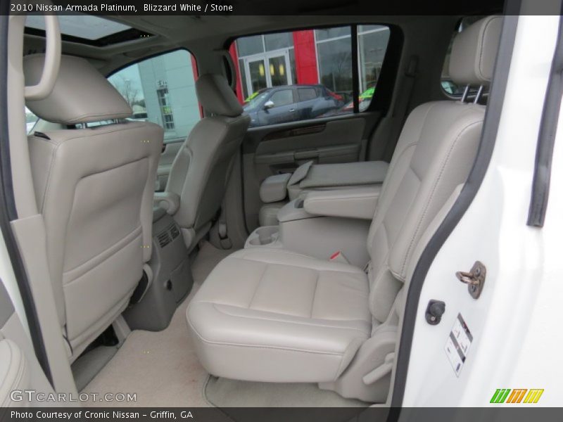 Blizzard White / Stone 2010 Nissan Armada Platinum