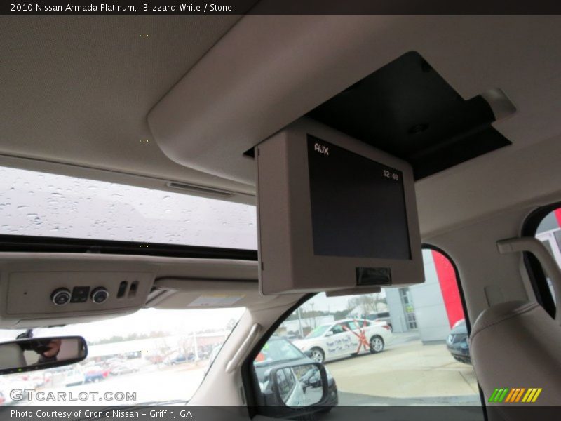 Blizzard White / Stone 2010 Nissan Armada Platinum