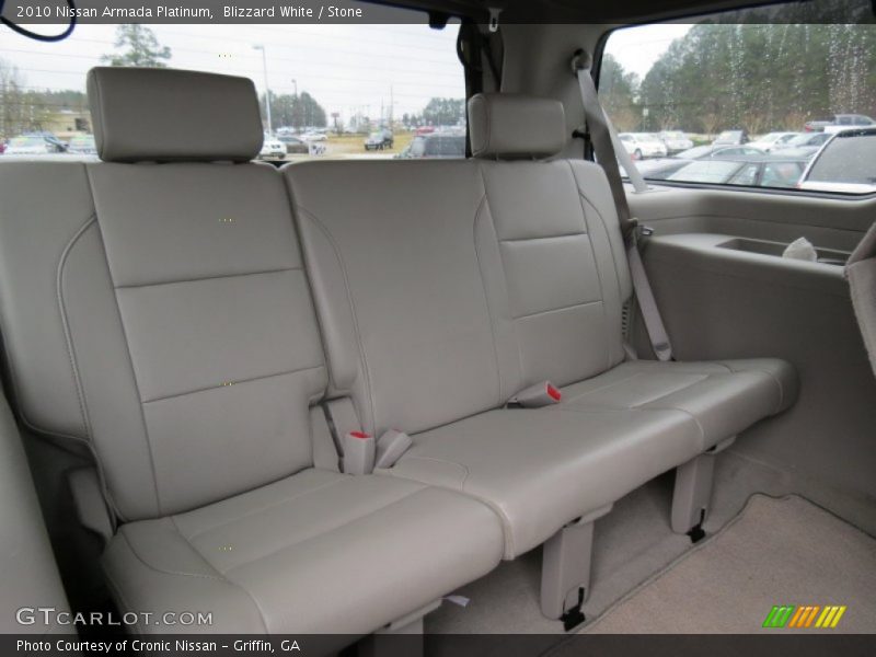 Blizzard White / Stone 2010 Nissan Armada Platinum