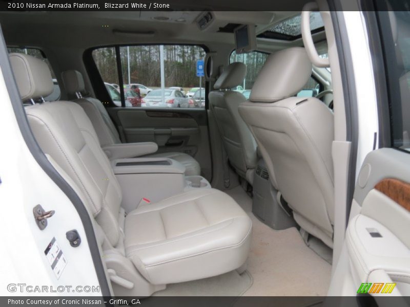 Blizzard White / Stone 2010 Nissan Armada Platinum