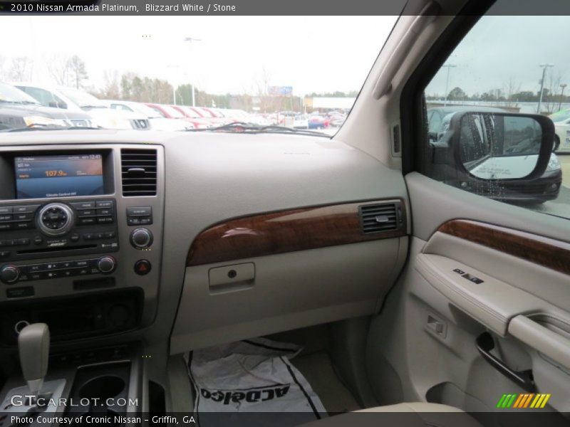 Blizzard White / Stone 2010 Nissan Armada Platinum