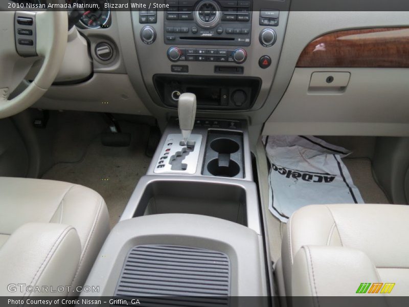 Blizzard White / Stone 2010 Nissan Armada Platinum