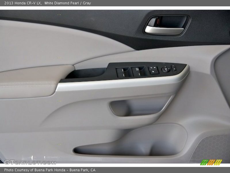 White Diamond Pearl / Gray 2013 Honda CR-V LX