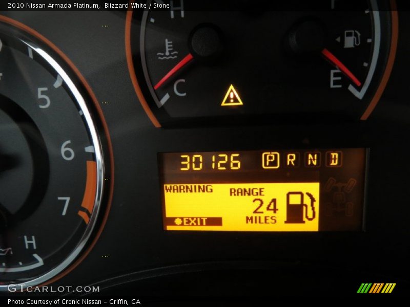 Blizzard White / Stone 2010 Nissan Armada Platinum