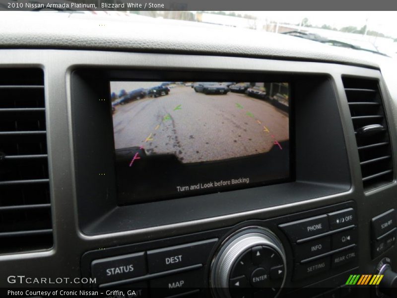 Blizzard White / Stone 2010 Nissan Armada Platinum