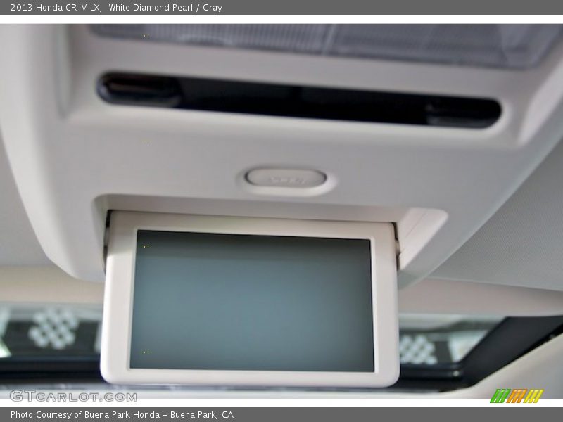 White Diamond Pearl / Gray 2013 Honda CR-V LX