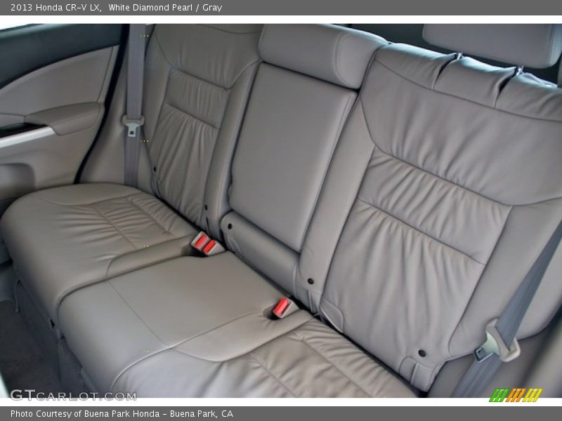 White Diamond Pearl / Gray 2013 Honda CR-V LX