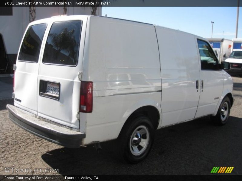 Ivory White / Pewter 2001 Chevrolet Astro Commercial Van