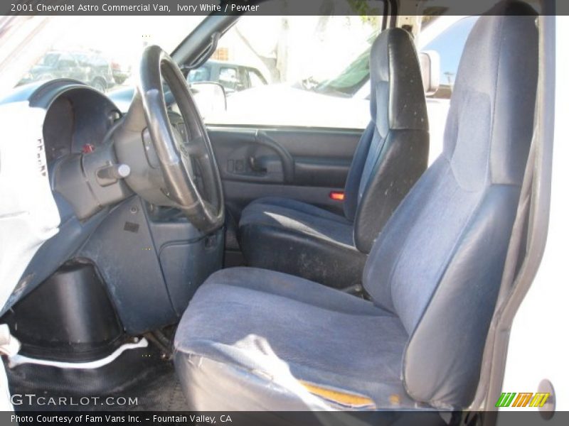 Ivory White / Pewter 2001 Chevrolet Astro Commercial Van