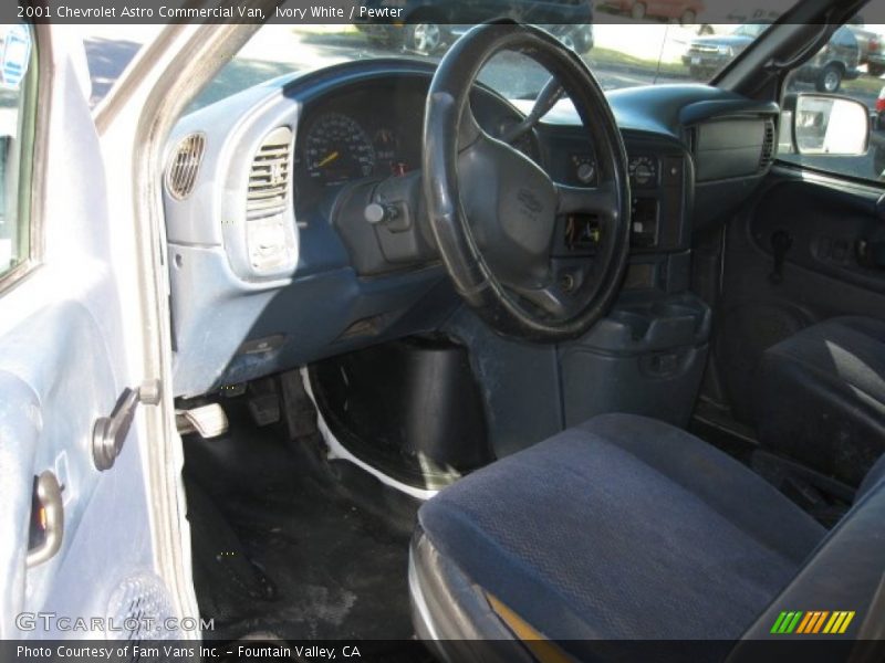 Ivory White / Pewter 2001 Chevrolet Astro Commercial Van