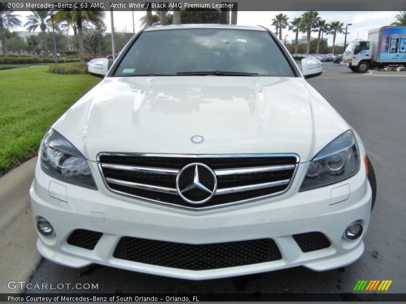 Arctic White / Black AMG Premium Leather 2009 Mercedes-Benz C 63 AMG