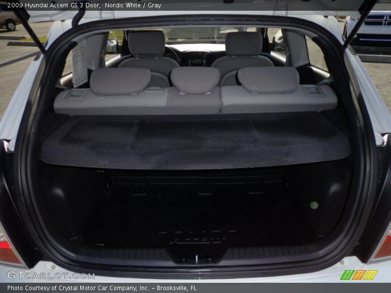 Nordic White / Gray 2009 Hyundai Accent GS 3 Door