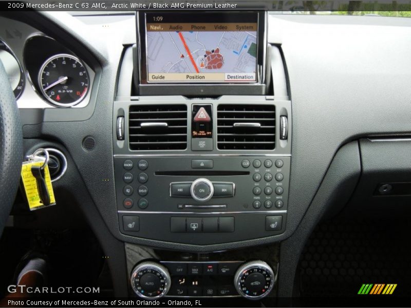Navigation of 2009 C 63 AMG
