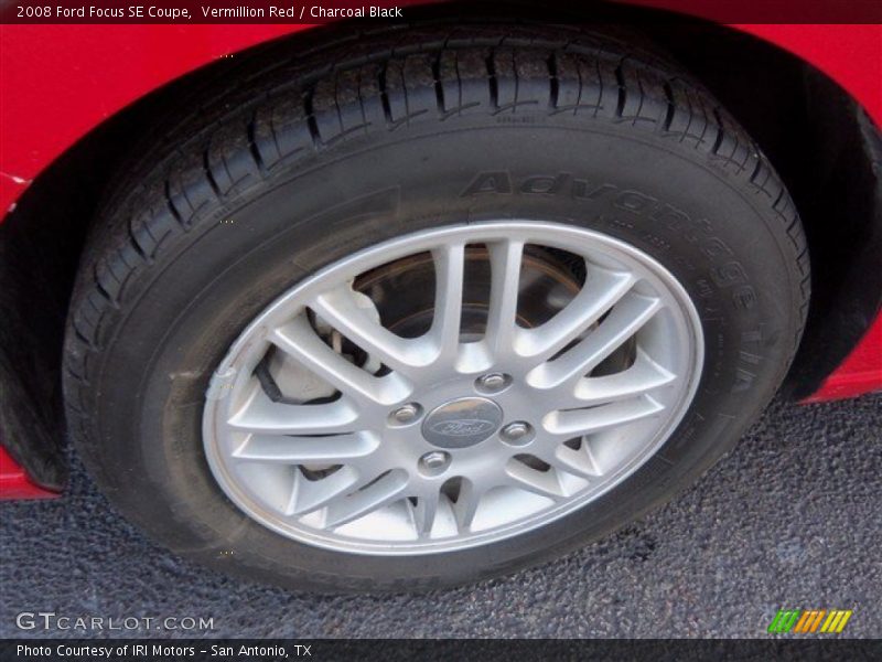 Vermillion Red / Charcoal Black 2008 Ford Focus SE Coupe