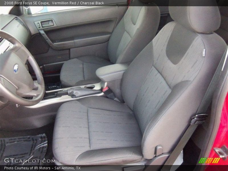 Vermillion Red / Charcoal Black 2008 Ford Focus SE Coupe