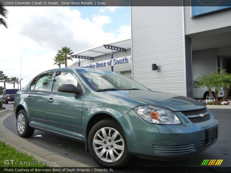 Silver Moss Metallic / Gray 2009 Chevrolet Cobalt LS Sedan