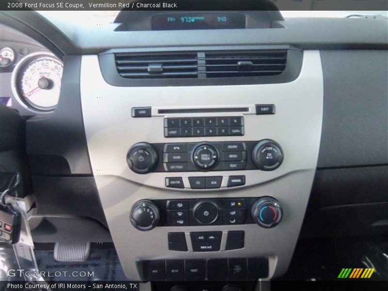 Vermillion Red / Charcoal Black 2008 Ford Focus SE Coupe