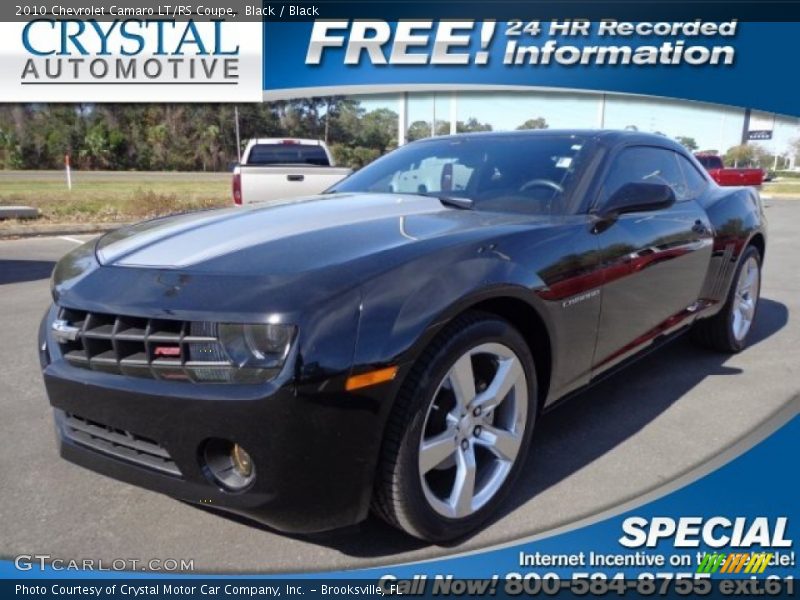 Black / Black 2010 Chevrolet Camaro LT/RS Coupe