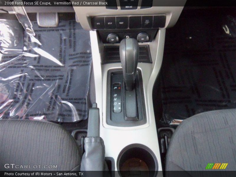 Vermillion Red / Charcoal Black 2008 Ford Focus SE Coupe