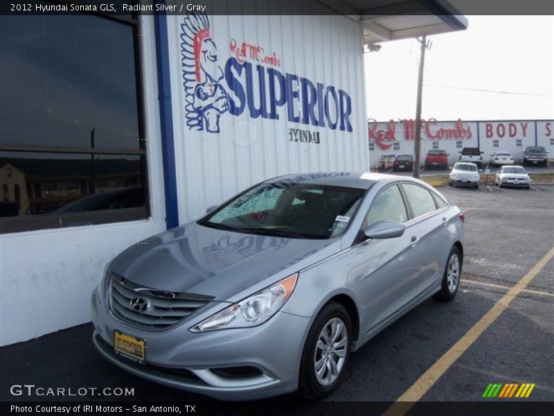 Radiant Silver / Gray 2012 Hyundai Sonata GLS
