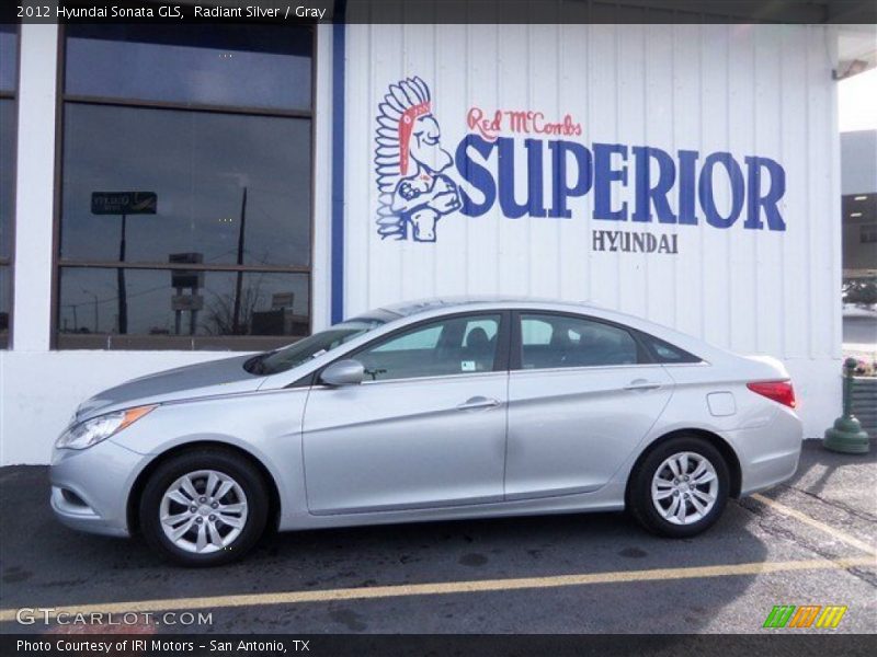 Radiant Silver / Gray 2012 Hyundai Sonata GLS