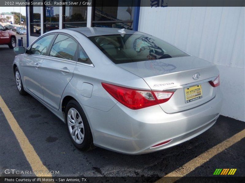 Radiant Silver / Gray 2012 Hyundai Sonata GLS